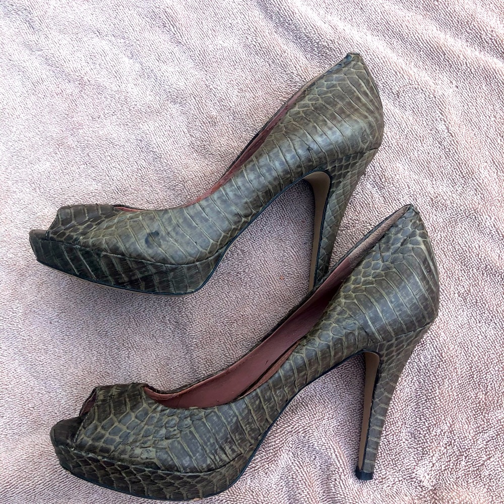 Vince Camuto animal print heels.